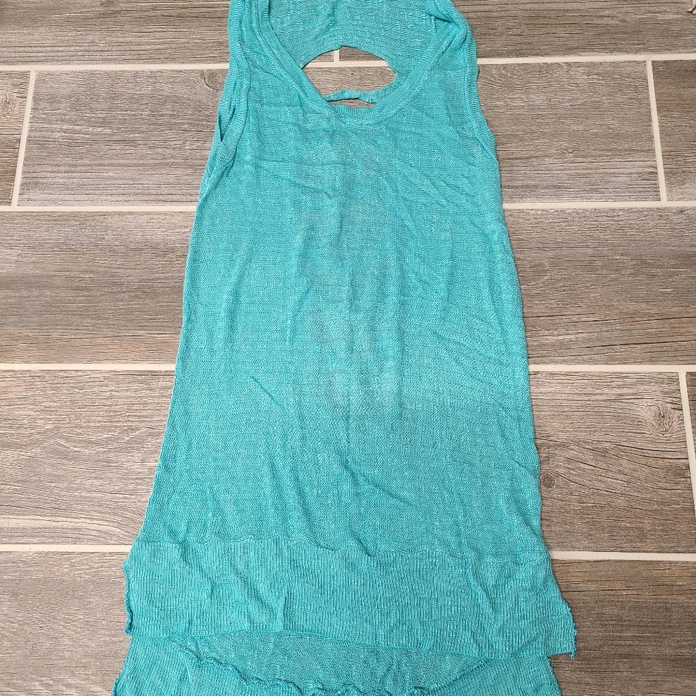 Sweet & Sinful Turquoise Tank Top
